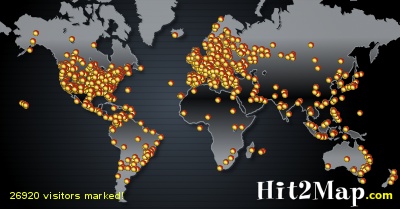 You've been marked on my visitor map!